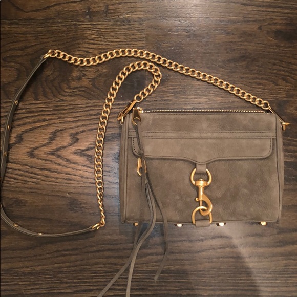 Rebecca Minkoff Handbags - Rebecca Minkoff Green Suede Crossbody Bag